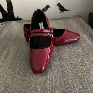 Steve Madden Red Patent Leather Flats